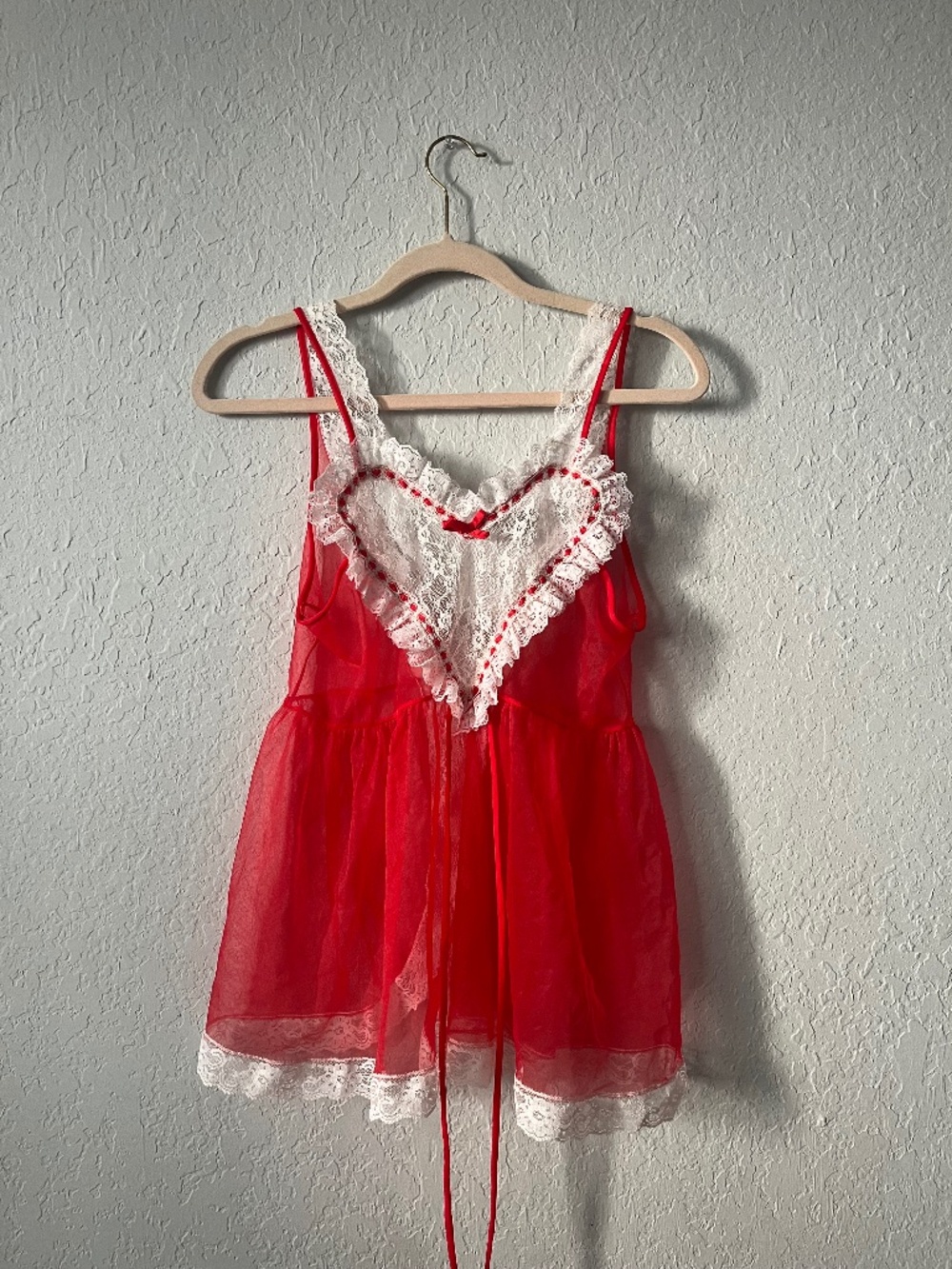 Heart Lingerie Babydoll Open Back S